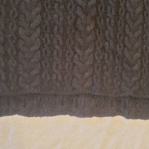 Cable Knit ECO by Design Sweater Vest - Size Medium - Black - Picture 7 of 8